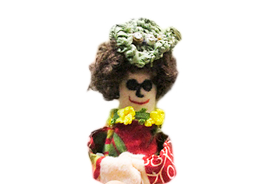 穴澤指人形麦わら帽子画像